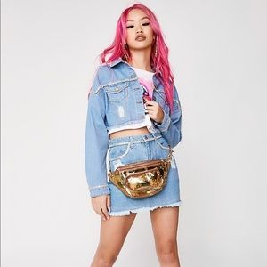 Poster Grl “Slay Away” Denim Set NWT 1X